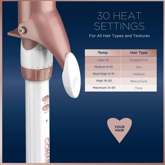 Conair 1.25" Double Ceramic Curling Iron - Picture 7 of 7